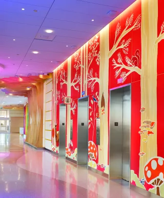 Jim Pattison Children's Hospital of Saskatchewan Lobby Elevators